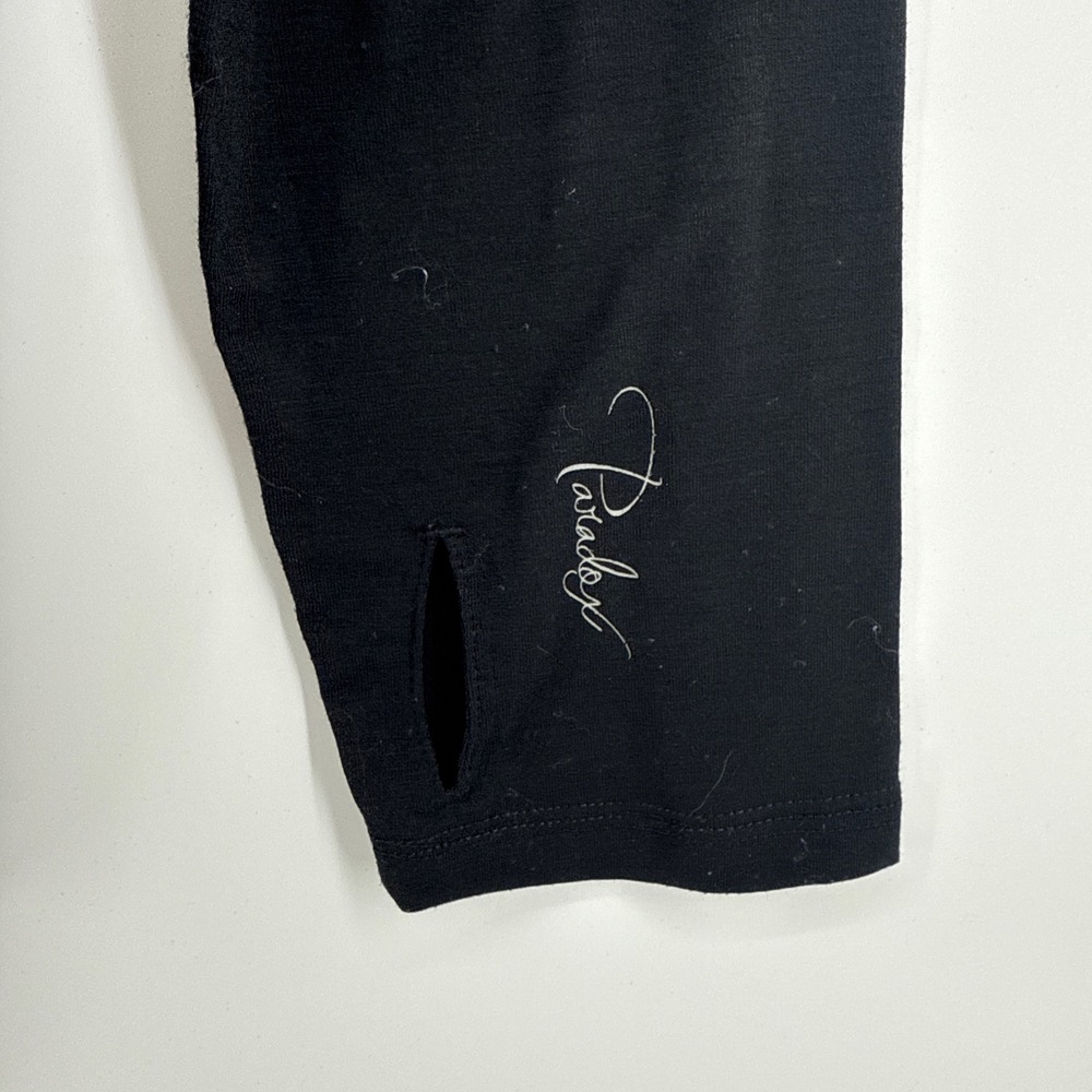 Paradox Merino Blend Quarter Zip Long Sleeve Thumbhole Shirt Base Layer XL Black - Picture 3 of 9